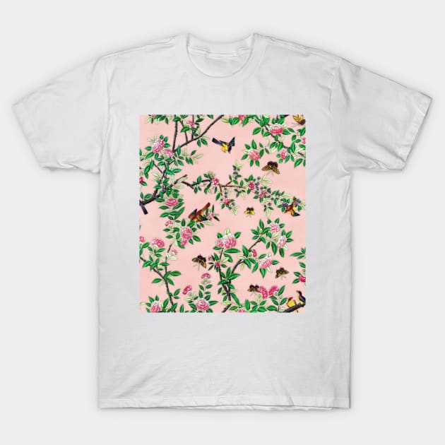 Chinoiserie Peach T-Shirt by BonniePhantasm